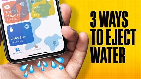 Method 1. Water Eject Website (iPhone & Android) Download Article. 1. Go to https://fixmyspeakers.com in your phone's browser. If you believe there is water stuck in your speaker, you can play a special sound designed to blow it out. 2. Turn your phone's volume all the way up..