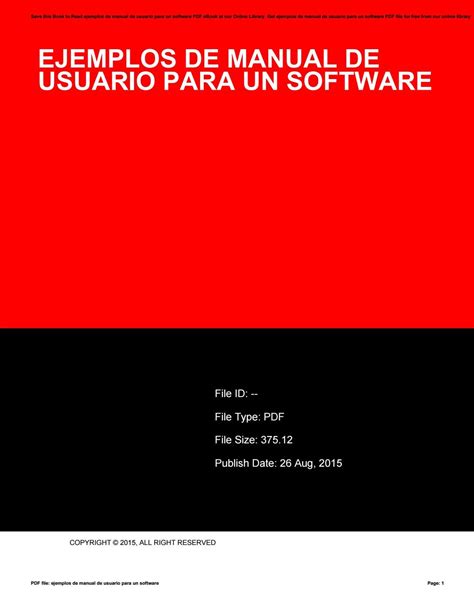 Ejemplo de manual de usuario para un software. - Cámara de maravillas y otros ensayos y prosas.