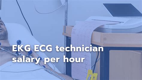 The average hourly wage for an Electrocardiograph Technician in the United States is $21 as of January 26, 2024, but the range typically falls between $18 and $24. Hourly rate can vary widely depending on many important factors, including education, certifications, additional skills, the number of years you have spent in your profession.. 