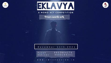 Eklavya - A Mono Acting Competition - Unstop