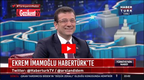 Ekrem imamoğlu habertürk yayını