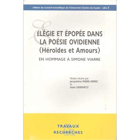 Elégie et épopée dans la poésie ovidienne, héroïdes et amours. - Ih farmall super a super av tractor parts catalog tc 39 manual download.