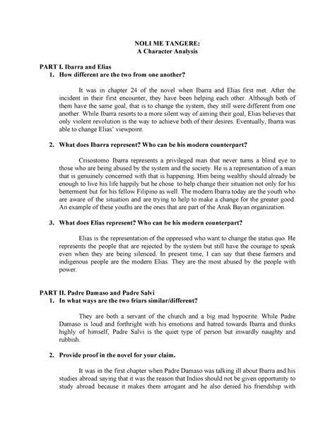 Elías Character Analysis in Noli Me Tangere LitCharts