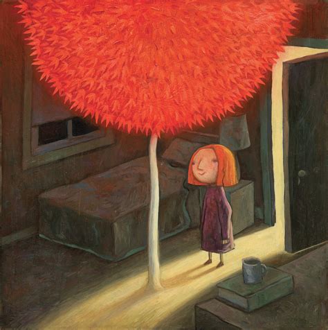El arbol rojo/ the red tree. - Ein huhn in jedem hof ​​der städtische bauernhof storeaposs führer zu huhn.