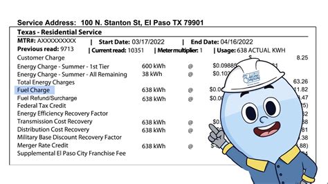 El paso electricity bill. Web site created using create-react-app 