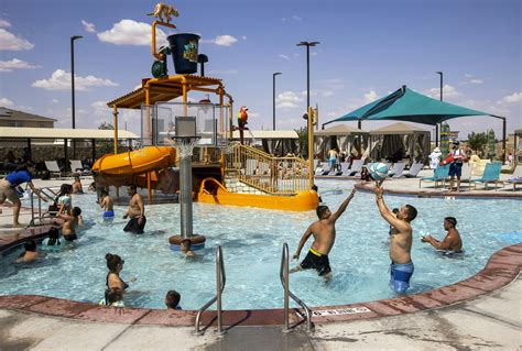 El paso water park. May 3, 2021 · EL PASO, Texas (KTSM) — On Saturday, the city of El Paso held a ribbon-cutting for the Beast Urban Park in Far East El Paso. The park boasts the region’s first public indoor natatorium with diving well, as well as other amenities. The park, located 13501 Jason Crandall, will be the city’s largest dveloped park at completion. 