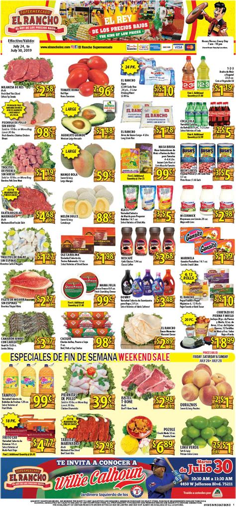 El rancho weekly ad austin. With the Rancho Markets weekly flyer, you can find sales for a wide variety of products and compare the 2 weeks when both the current Rancho Markets ad and the Rancho Markets Weekly Ad Sneak Peek are available! Check back weekly and be sure to not miss out on any great Rancho Markets sales! See other current and super early weekly ad scans ... 