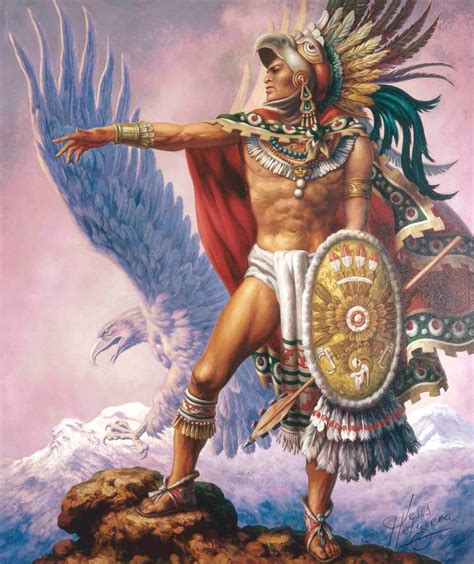 El rey azteca. Huitzilopochtli es el dios del sol, de la guerra y las tácticas bélicas, patrono de la capital azteca Tenochtitlán y símbolo de guerreros y gobernantes. Es el dios del sol porque en una versión de su nacimiento, al darle muerte a su hermana y convertirla en la luna, él asume el lugar del dios el sol y su pelea se repite todos los días ... 