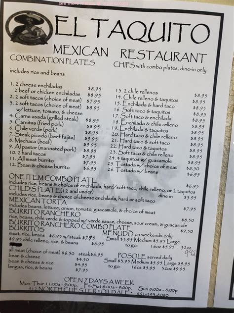 El taquito menu. Things To Know About El taquito menu. 