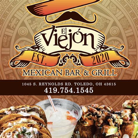 El viejon mexican grill & bar photos. Mexican Bar and Grill El Viejon. . Bars. Be the first to review! Add Hours. (419) 754-1545 Add Website Map & Directions 1045 S Reynolds RdToledo, OH 43615 Write a Review. 