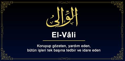 El-Vali Anlamı. 