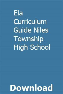 Ela curriculum guide niles township high school. - Natures building blocks an az guide to the elements.