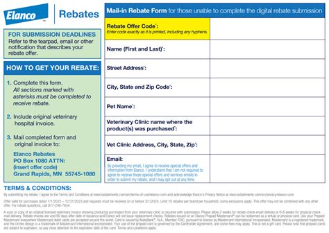 Elanco Rebate Form 2023