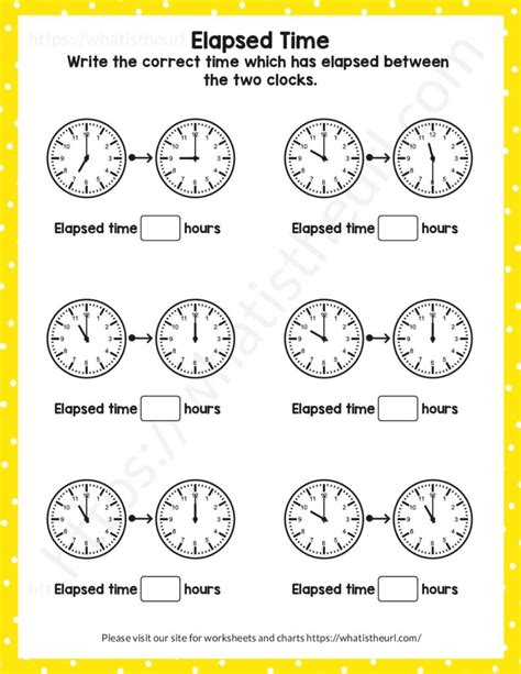 Elapsed Time Worksheet For 3rd Grade