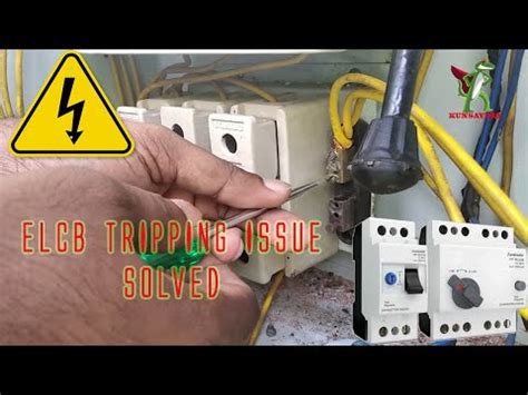 Elcb tripping problem.  Similarly, if water gets into a socket outlet, the...