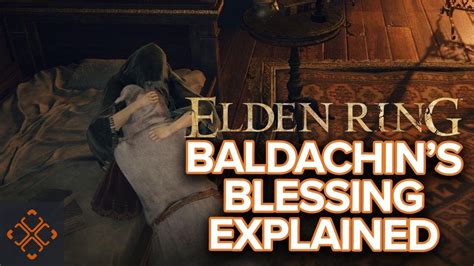 Radiant Baldachin’s Blessing is a consumable item that uses FP to temporarily raise physical absorption (35% without any armor applied).This is a one-time use consumable. Lore Protection of a hidden temple in the guise of a bedchamber.
