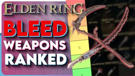 Elden ring bleeding weapons. How to add affinities like bleed, poison and occult on your weapons.Elden Ring is an action role-playing game developed by @FromSoftwareInc and published by ... 