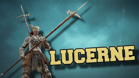 Elden ring lucerne. The Lucerne is one of the Halberd Weapons in Elden Ring. advertisement. Lucerne Description. "This polearm features a hard, sharpened beak-like spike attached to its head, designed to... 