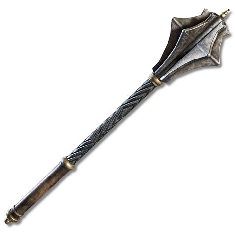 Elden ring maces. Great Mace. Game: Elden Ring. Huge bludgeon with sharp protrusions. An enlarged version of its smaller cousin. Maintains all the advantages of smaller bludgeons, boasting few deficiencies while being very capable at breaking enemy guards and stances. A shrewd choice for simple slugging matches. Weapon Skill: Endure. Attack Type: • Strike ... 
