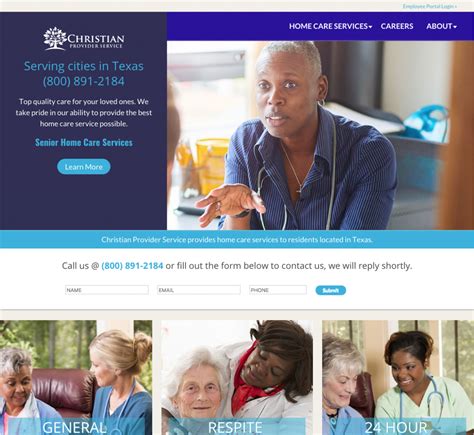 Elderly Home Care Website Design Home Care Websites