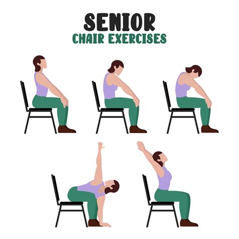 Elderly Senior Chair Exercises Printable