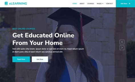 Elearning Free Bootstrap 5 CSS3 Education Website Template