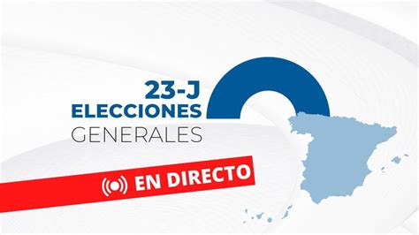 Elecciones generales de España, en vivo