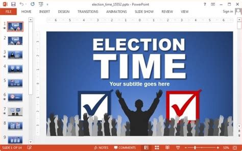 Election PowerPoint Presentation Template & Google Slides Theme