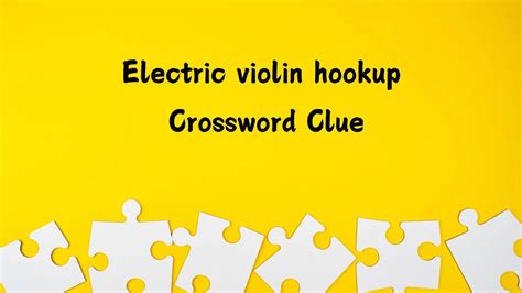 Electric Bass Hookup Crossword Clue