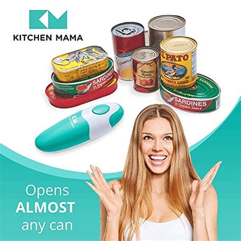 Electric Can Opener : Kitchen Mama Portable Battery Powered Automa…