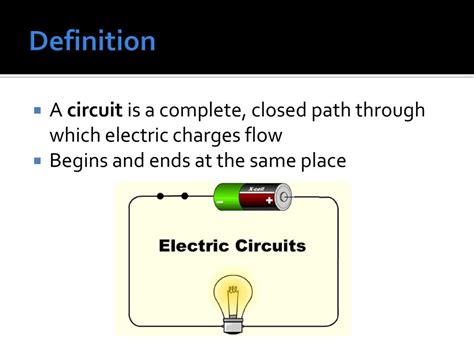 Electric Circuit: Definition, Derivation, Formula and Examples - Toppr