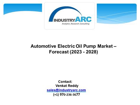 Electric Oil Pump Market Size, Global Forecast to 2028