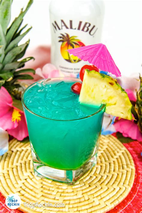 Electric Smurf Drink (Malibu Rum Drink) Trop Rockin