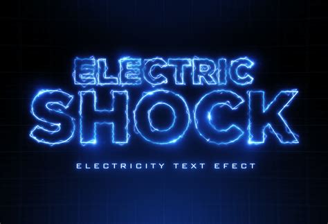 Electric Text Effect on Behance
