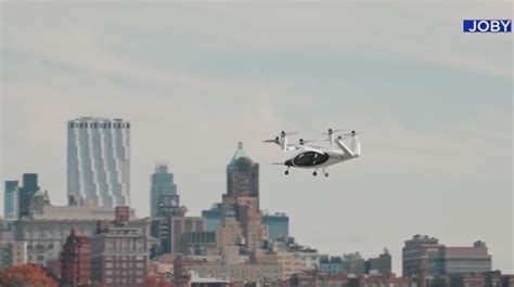 Electric air taxi flight takes off from NYC heliport
