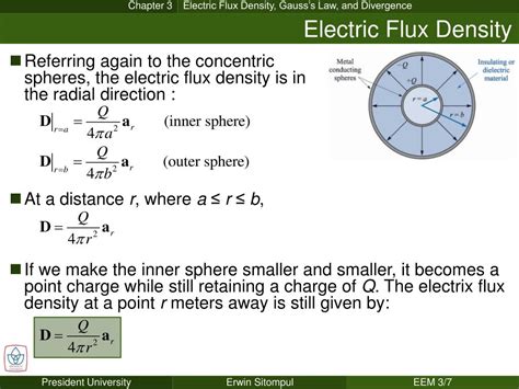 Electric Flux Density: Electric flux is the normal (Perpendicular) fl