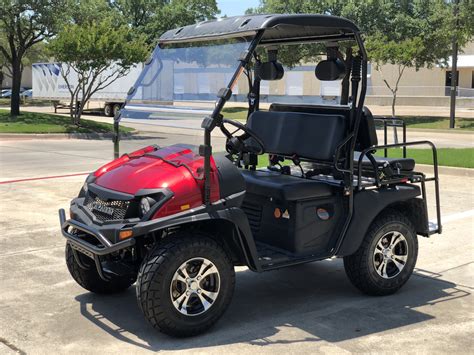 Electric golf cart. Electric golf carts use rechargeable batteries that power electric motors to move them. Typically, the owner plugs a charger into a wall outlet at home. However, HowStuffWorks.com ... 