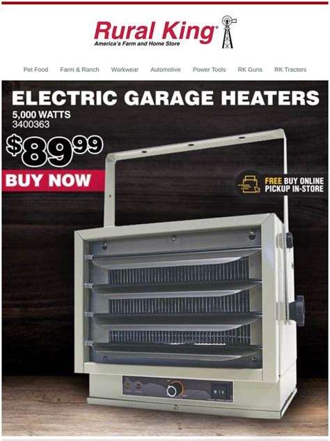 Electric heaters rural king. Things To Know About Electric heaters rural king. 