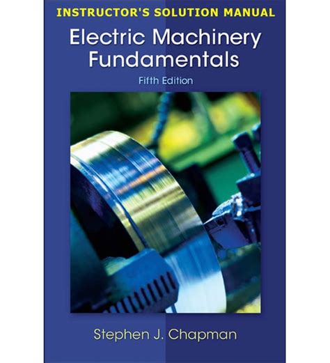 Electric machinery chapman instructor manual 5th ed. - Restaurant mitarbeiter handbuch vorlage kostenloser download.