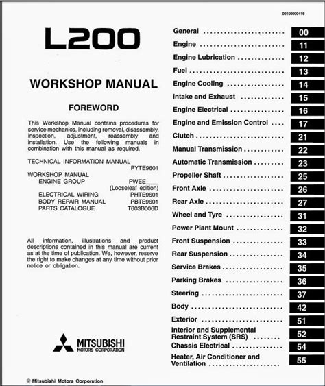 Electric manual for service engine mitsubishi paje. - 97 spx seadoo manuale di riparazione.