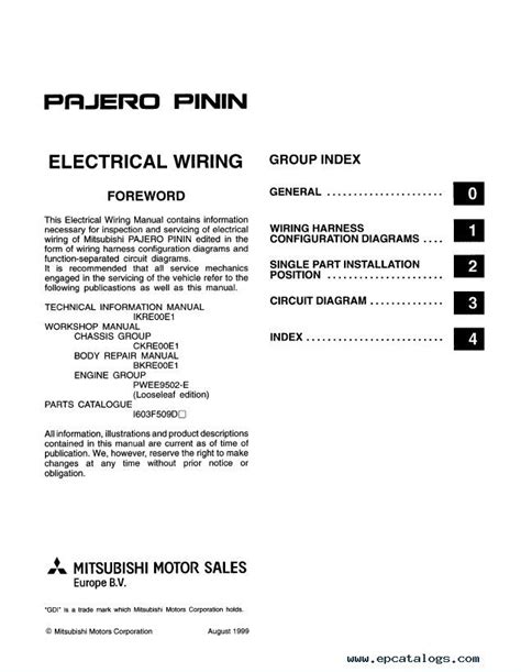 Electric manual for service engine mitsubishi pajero pinin 1 8 2005. - Student solutions manual for winstons applications and algorithms 4th.
