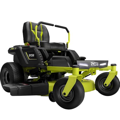 Electric ride mower. Introducing RYOBI's first lithium-ion battery powered zero turn riding mower, the RYOBI 80V HP 54" Lithium Electric ZTR*. ... The full charge, from 15% to 100% takes around 2 hours. The ride is very comfortable and, frankly, it's kinda fun. In California, only electric mowers are now available. For my money, the Ryobe 54" … 