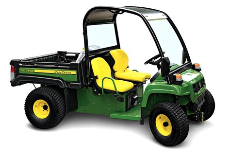 Electric utility vehicles. Gator™ GS Electric Utility Vehicle. Experience near silent operation without sacrificing total payload or towing capabilities . Eight Trojan® T-105 batteries provide the power needed to complete a day’s work out on the course; Help maintain the torque needed for those tough jobs with the 48V AC drive motor and controller; 
