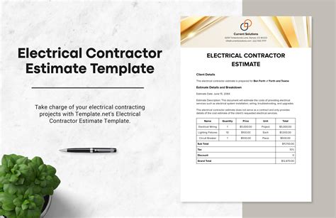 Electrical Contractor Estimate Template in PDF, Google Docs, Word