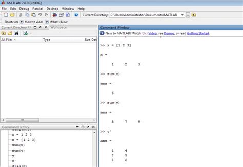 Electrical Engineering Tutorial Arrays and Matrices in MATLAB