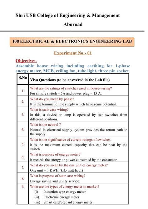 Electrical Machine And Instruments Lab Viva Questions