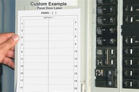 Electrical Panel Label Spreadsheet Circuit Breaker Panel Label