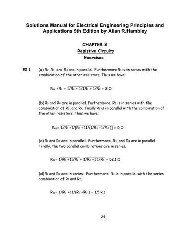 Electrical engineering principles and applications 5th edition solution manual. - Manual de solución de análisis vectorial.