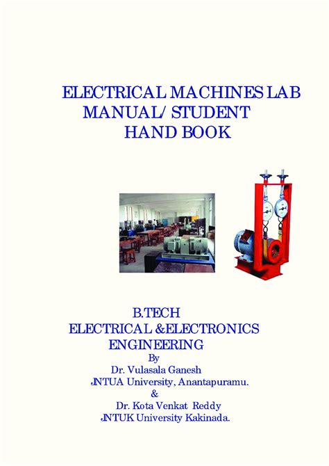 Electrical machines lab manual for mechnical. - Manuale di servizio samsung aqv09vban aqv12vban.
