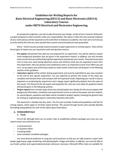 Electrical technical report sample.  Feb 27, 2026 · Electrical Engineering About Technical...